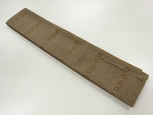 JAPANESE KIMONO FOR MEN / SHITA-OBI / WOVEN RHOMBUS